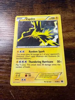 Zapdos 41/99 Cosmos Holo Next Destinies Pokemon Card HP-DMG - Image 1