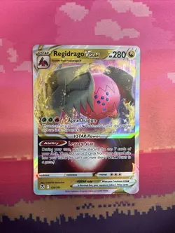 Pokemon Card Regidrago VSTAR 136/195 Ultra Rare Silver Tempest Near Mint - Image 1