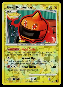 Pokemon Card - Heat Rotom Rising Rivals RT3 Ultra Rare Reverse Holo - Image 1