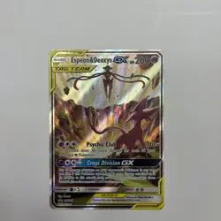 Espeon & Deoxys GX - SM240 - Pokemon Sun & Moon Promo Ultra Rare Card NM - Image 2