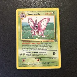 Pokemon Venomoth 29/64 Jungle Rare LP 1999 non holo Wizards of the Coast Card - Image 1