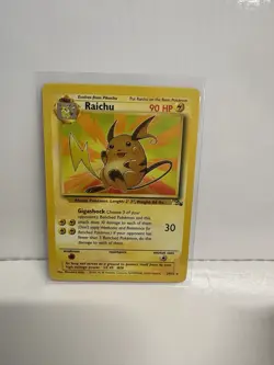Raichu 29/62 Fossil Non-Holo Unlimited Vintage WOTC Pokemon TCG Card NM-LP - Image 1