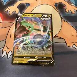 Rayquaza V 100/159 Crown Zenith Full Art Ultra Rare Pokemon Card TCG NM/M (K) - Image 1