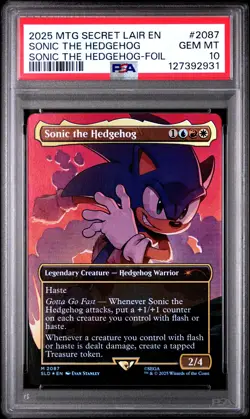 Sonic the Hedgehog (Rainbow Foil) Secret Lair Drop Foil - Image 1