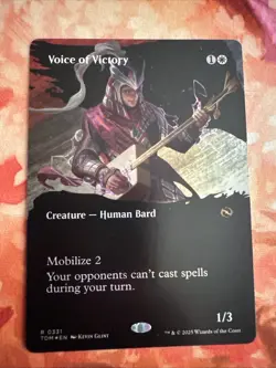 Voice of Victory (Borderless) Tarkir: Dragonstorm Foil - Image 1