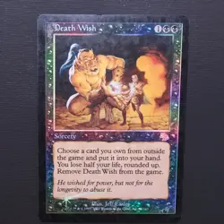 Magic the Gathering MTG Death Wish Judgment Foil - Image 1