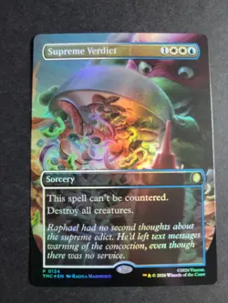 Supreme Verdict (Borderless Foil) Promo MTG Ninja Turtles Commander - Image 1