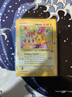 Pokemon Pikachu TCG Birthday Celebrations Holo Rare Card #24 Mint Condition - Image 1
