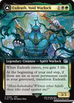 Exdeath, Void Warlock (Extended Art) [FIN - 485] - NM [Normal] TCG MTG - Image 1