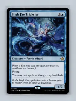 High Fae Trickster 40 Rare Foundations Magic: The Gathering Lightly Played - Image 1