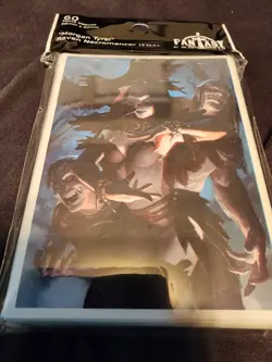 60 MTG Deck Protector Sleeves Fantasy North : Morgan Tyrel Raven Necromancer - Image 1