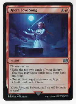 MTG Final Fantasy Foil Uncommon #0147 Opera Love Song - Foil Version - Image 1