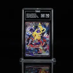 Pokemon Pikachu Ex SAR World Championships Yokohama Deck 001/030 Holo TAG 10 - Image 1