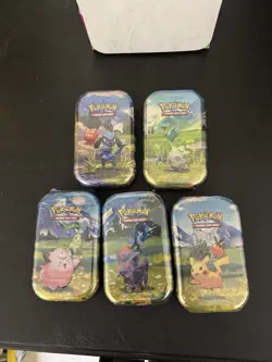 Pokemon Mega Evolution—Ascended Heroes Mini Tin Lot 5 Tins - Image 1
