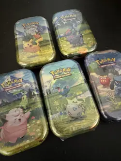 Pokemon Mega Evolution—Ascended Heroes Mini Tin Lot 5 Tins - Image 4