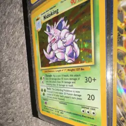 Pokemon TCG Nidoking Base Set Holo Rare 11/102 90 HP Thrash Toxic 1999 Wizards - Image 3