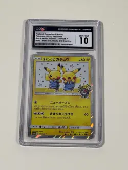 CGC 10 Pretend Comedian Pikachu 407/SM-P Pokemon Center Osaka DX 2019 Japanese - Image 1