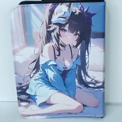 Sparkle Card Binder 3-Ring Anime Waifu Double Sided Red Redemption 10 In Folder - Image 2