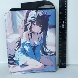 Sparkle Card Binder 3-Ring Anime Waifu Double Sided Red Redemption 10 In Folder - Image 3