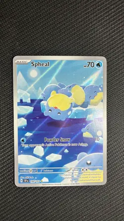 Pokemon Spheal 199/191 Surging Sparks Illustration Rare Full Art NM 2024 English - Image 1