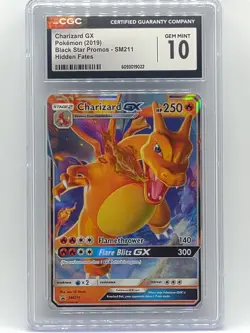 Pokemon 2019 Hidden Fates Charizard GX SM211 Black Star Promo CGC 10 Gem Mint 💎 - Image 1