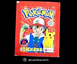 1999 Pokemon Topps Merlin Sealed Sticker Booster Pack Vintage - 1 x Pack - Image 1