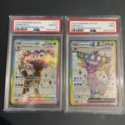 POKEMON SVP EN-BLACK STAR PROMO 176 175 UMBREON ESPEON SEQUENTIAL PSA 10 PSA 9 - Image 1