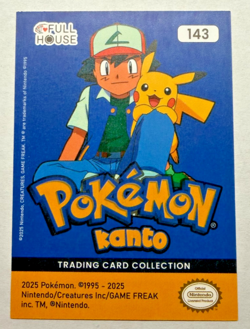 2025 Pokemon Kanto Full House Snorlax Gold Holo Foil #143 - Image 2