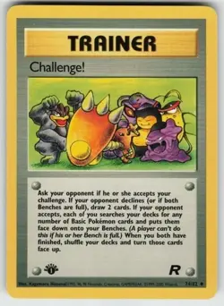 Pokemon 1st Edition Challenge! Uncommon Team Rocket 74/82 - Image 1