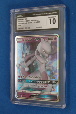 2019 POKEMON JAPANESE MEWTWO GX HOLO CGC 10 - Image 1