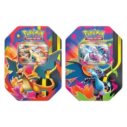 Pokemon TCG: Mega Charizard X & Mega Charizard Y Tin Set Of 2 | New and Sealed ✅ - Image 1
