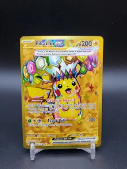 Pikachu ex 247/191 Surging Sparks Gold Secret Rare NM Pokemon Card - Image 1