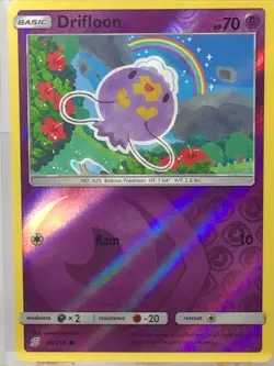Drifloon 80/236 Reverse Holo Common Unified Minds Pokemon 2019 - Image 1