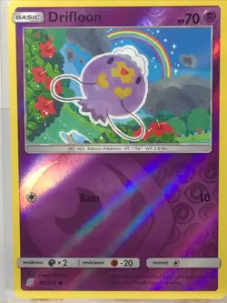 Drifloon 80/236 Reverse Holo Common Unified Minds Pokemon 2019 - Image 2