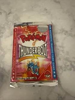 Pokemon Booster Pack Gyarados Thunderbolt Funskool India 2004 Sealed - Image 1