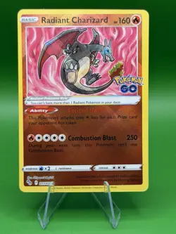 Pokemon Radiant Charizard 011/078 Pokemon GO Holo Rare - Image 1