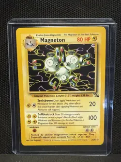 Pokemon TCG Fossil Magneton 26/62 NM WOTC 1999 Unlimited - Image 1
