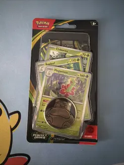 Pokemon Perfect Order Sealed Pack - Chikorita, Bayleef, Meganium Promo & Coin - Image 1
