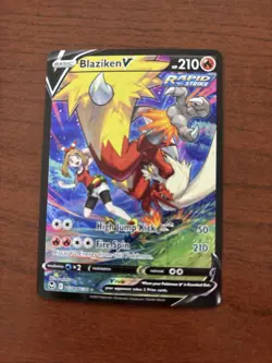 Pokemon Blaziken V Rapid Strike Ultra Rare Holo Swsh12 Silver Tempest TG14/TG30 - Image 1