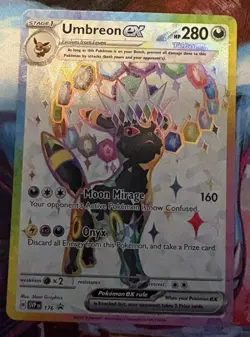 Pokemon Umbreon ex 176 Promo Holo Prismatic Evolutions Mint - Image 2
