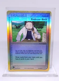 Pokemon Professor Birch 89/109 Reverse Holo EX Ruby & Sapphire 2003 - Image 1