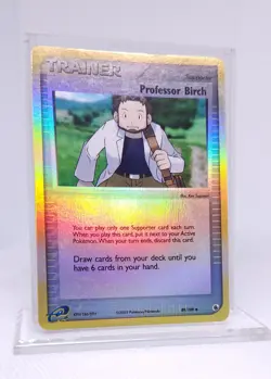 Pokemon Professor Birch 89/109 Reverse Holo EX Ruby & Sapphire 2003 - Image 2