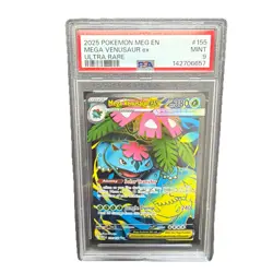 2025 POKEMON MEG EN-MEGA EVOLUTION ULTRA RARE #155 MEGA VENUSAUR EX PSA 9 - Image 1