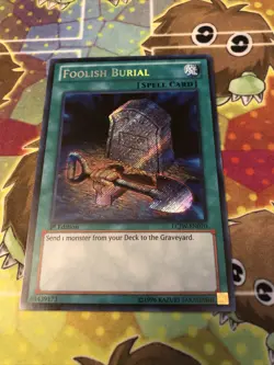| Yugioh Foolish Burial LCJW-EN070 1st Edition Secret Rare Joeys World NM- 🔥 | - Image 1