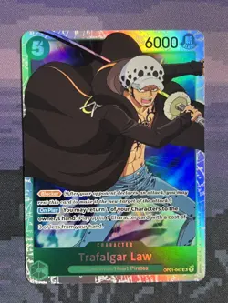 Trafalgar Law (047) OP01-047 SR REPRINT One Piece Romance Dawn Foil NM - Image 1