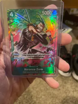 One Piece TCG OP-15/EB04 Roronoa Zoro OP13–037 Treasure Rare - Image 1