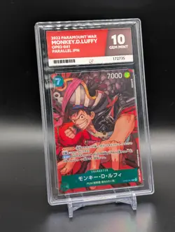 Monkey D Luffy OP02-041 PARALLEL ALT ONE PIECE ACE GRADING GEM MINT 10 - Image 4
