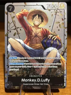 One Piece Monkey.D.Luffy P-075 One Piece Card Game Promo NM - Image 1