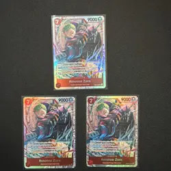 One Piece TCG EB04-007 Roronoa Zoro Red SR Near Mint English X3 - Image 1