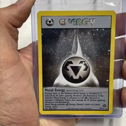 Pokemon Neo Genesis TCG Metal Energy 19/111 Holo Unlimited Rare Card MP Vintage - Image 1